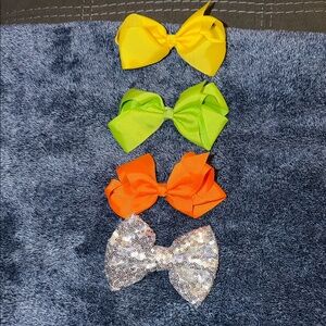 Set of Colorful Hair Bows